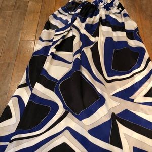 Sleeveless Kenneth Cole silk geometric top